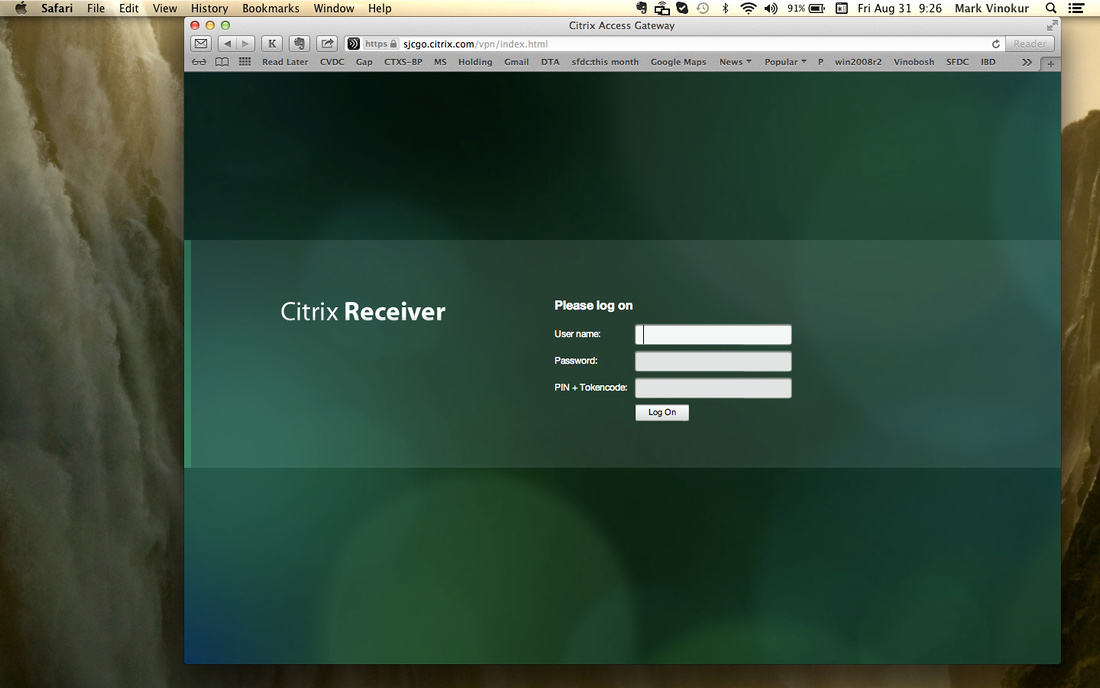 citrix receiver for mac os x